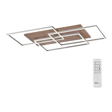 Paul Neuhaus 8330-79 - Πλαφονιέρα ντιμαριζόμενη  LED PALMA 3xLED/12W/230V πεύκο + τηλεχειριστήριο