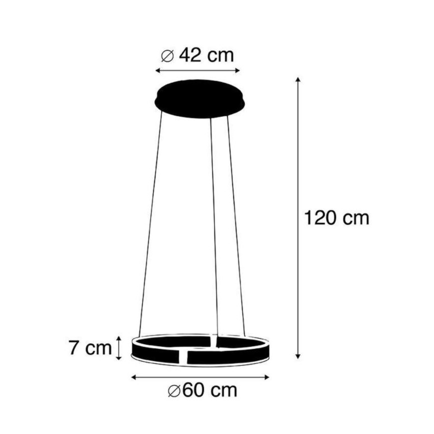 Paul Neuhaus 8361-55 - LED Dimmable πολύφωτο κρεμαστό με αισθητήρα ARINA LED/27W/230V
