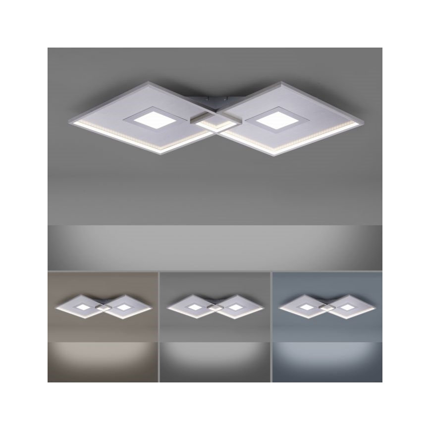 Paul Neuhaus 8378-55 - LED Dimmable φωτιστικό οροφής AMARA LED/45W/230V γυαλιστερό χρώμιο + τηλεχειριστήριο