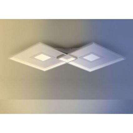 Paul Neuhaus 8378-55 - LED Dimmable φωτιστικό οροφής AMARA LED/45W/230V γυαλιστερό χρώμιο + τηλεχειριστήριο