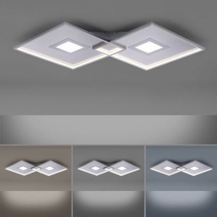 Paul Neuhaus 8378-55 - LED Dimmable φωτιστικό οροφής AMARA LED/45W/230V γυαλιστερό χρώμιο + τηλεχειριστήριο