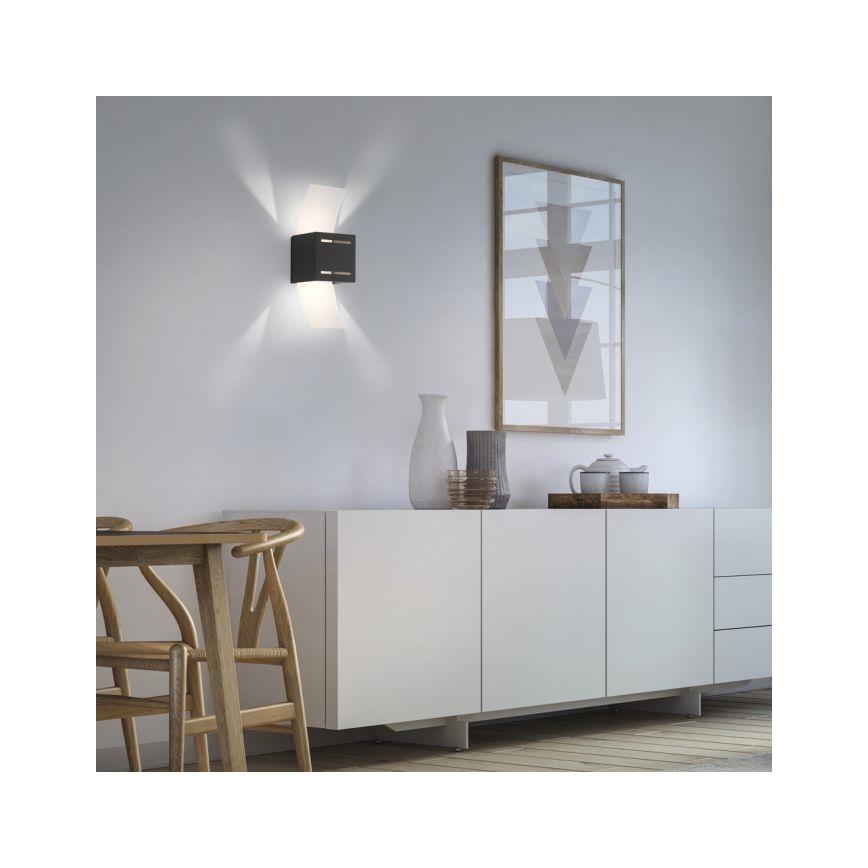 Paul Neuhaus 9007-13 - Φωτιστικό τοίχου ORMA 1xG9/40W/230V μαύρο