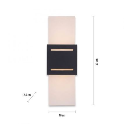Paul Neuhaus 9007-13 - Φωτιστικό τοίχου ORMA 1xG9/40W/230V μαύρο