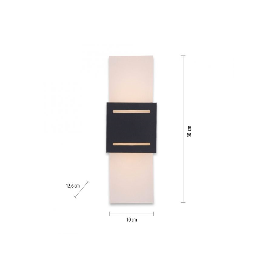 Paul Neuhaus 9007-13 - Φωτιστικό τοίχου ORMA 1xG9/40W/230V μαύρο