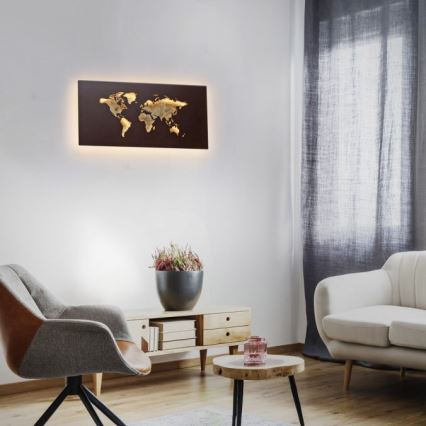 Paul Neuhaus 9056-48 - Διακοσμητικό φωτιστικό τοίχου LED MAP LED/25W/230V 3000K