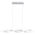 Paul Neuhaus 9142-55 - LED Dimmable πολύφωτο κρεμαστό ράγα POLINA 2xLED/10,2W/230V