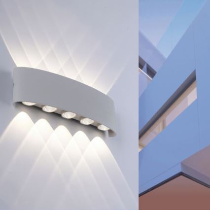 Paul Neuhaus 9489-21- LED Εξωτερικό φωτιστικό τοίχου CARLO 10xLED/0,8W/230V IP54