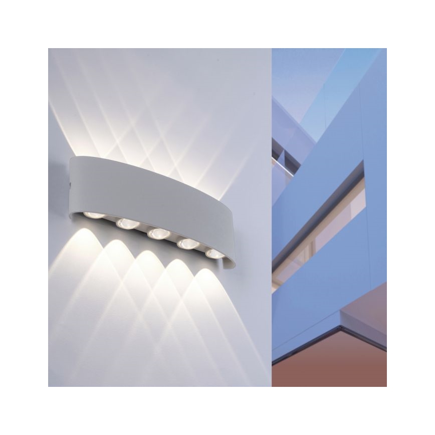 Paul Neuhaus 9489-21- LED Εξωτερικό φωτιστικό τοίχου CARLO 10xLED/0,8W/230V IP54