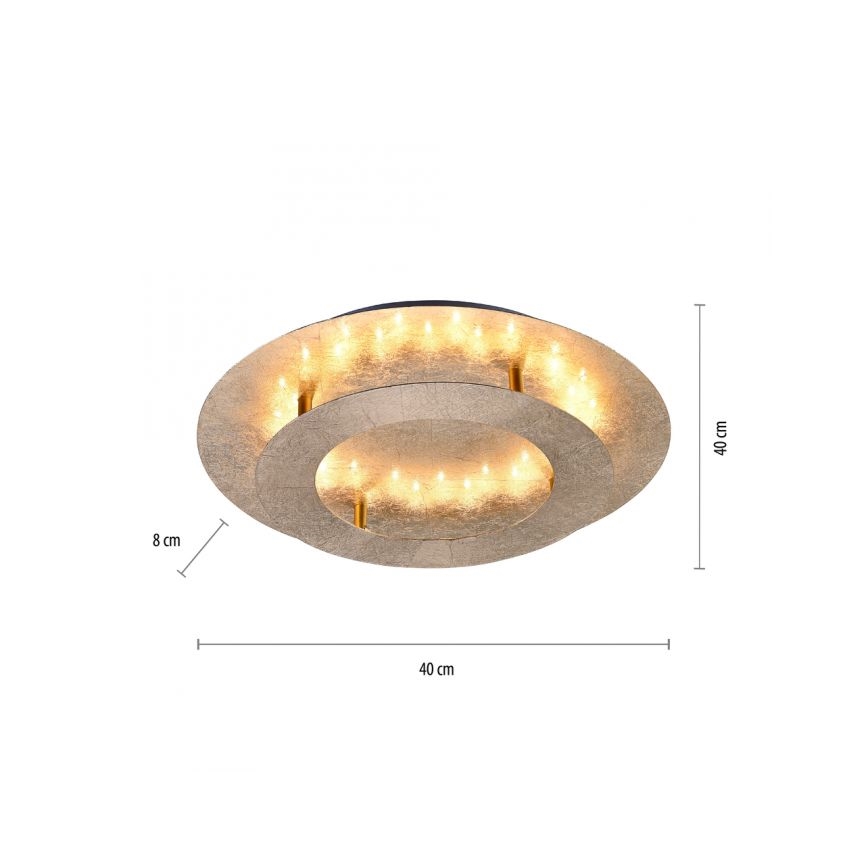 Paul Neuhaus 9620-12 - Φωτιστικό οροφής LED NEVIS LED/18W/230V χρυσό