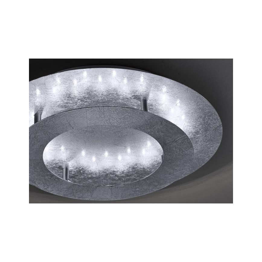 Paul Neuhaus 9620-21 - Φωτιστικό οροφής LED NEVIS LED/18W/230V ασημί