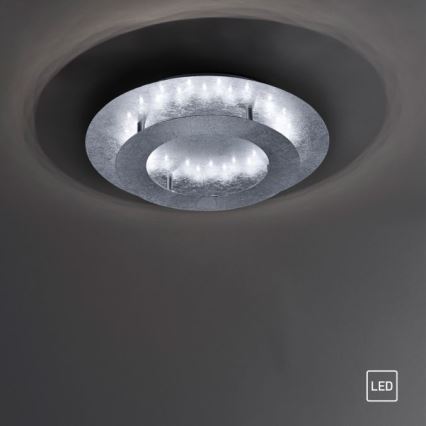 Paul Neuhaus 9620-21 - Φωτιστικό οροφής LED NEVIS LED/18W/230V ασημί