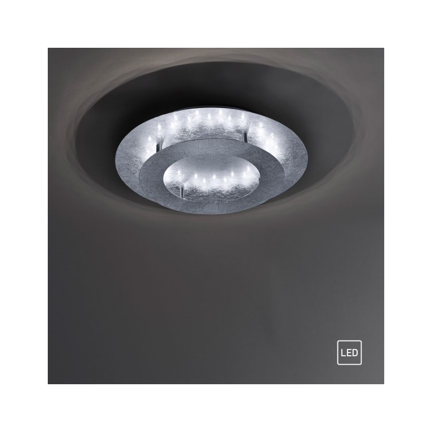 Paul Neuhaus 9620-21 - Φωτιστικό οροφής LED NEVIS LED/18W/230V ασημί