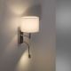 Paul Neuhaus 9646-55 - LED Λάμπα τοίχου ROBIN 1xE27/40W/230V + LED/2,1W λευκό