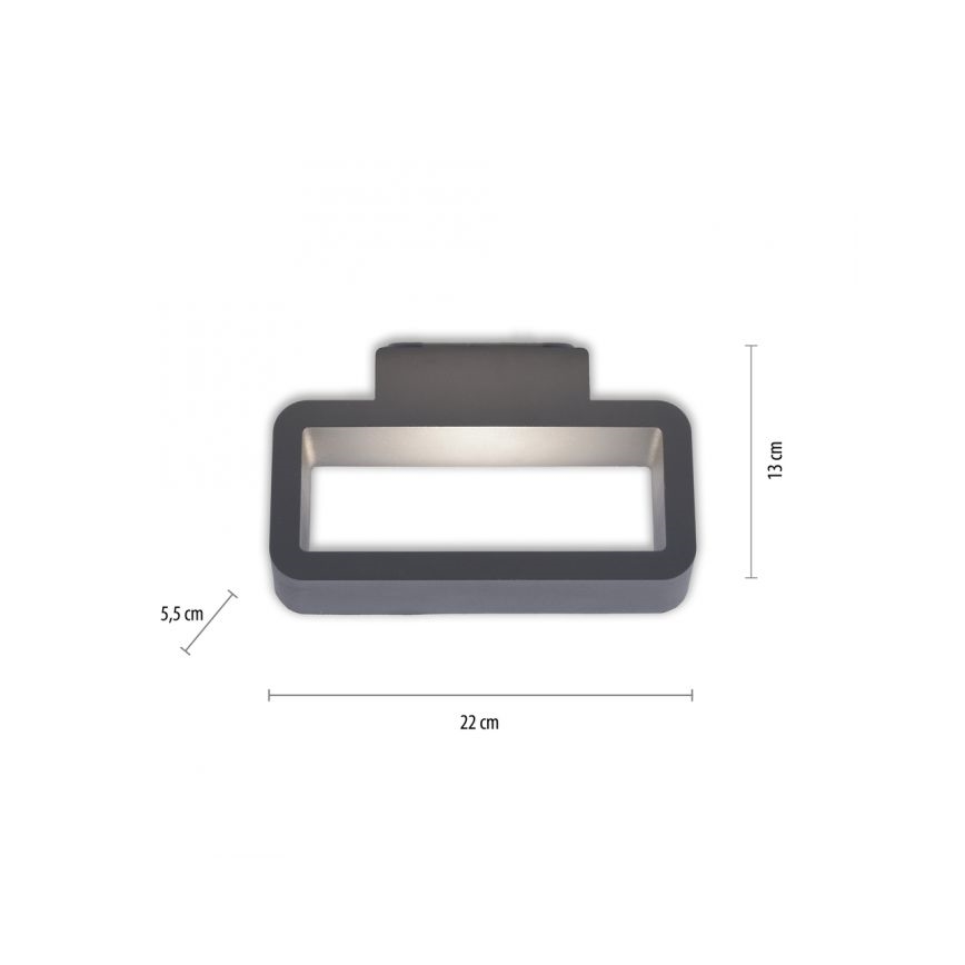 Paul Neuhaus 9668-13 - Φωτιστικό τοίχου LED εξωτερικού χώρου HENDRIK LED/5,2W/230V IP54