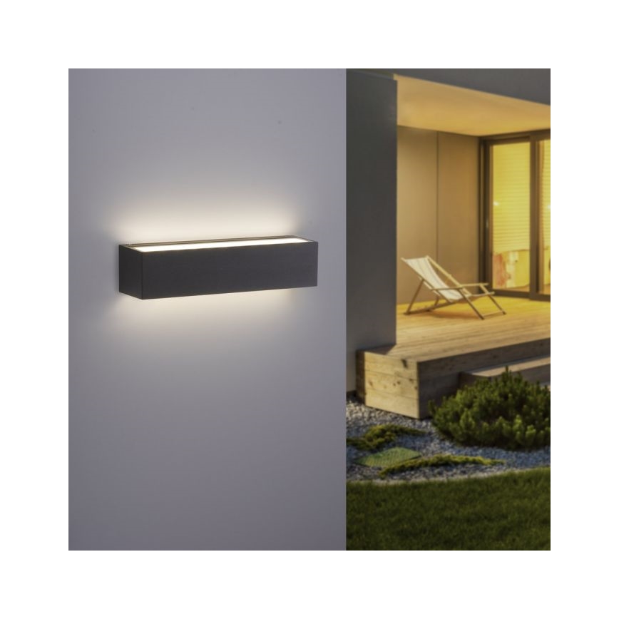 Paul Neuhaus 9675-13 - Εξωτερικό φωτιστικό τοίχου LED ROBERT 2xLED/9W/230V IP65