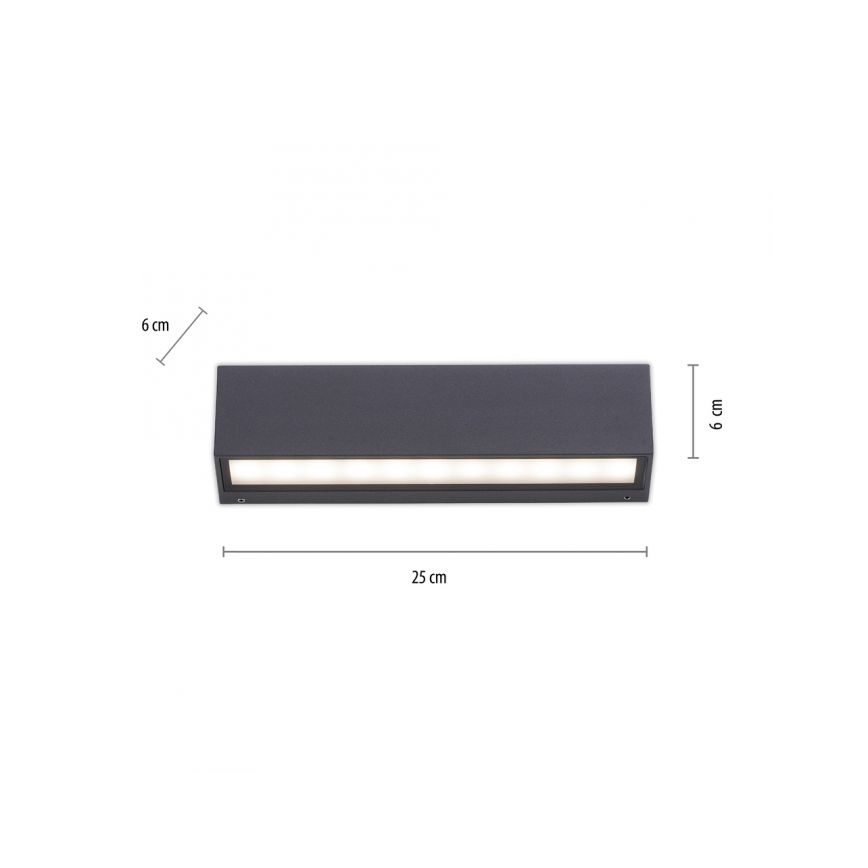 Paul Neuhaus 9675-13 - Εξωτερικό φωτιστικό τοίχου LED ROBERT 2xLED/9W/230V IP65