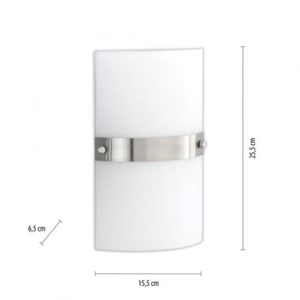 Paul Neuhaus 9846-55 - Φωτιστικό τοίχου SQUARE 2xE14/40W/230V