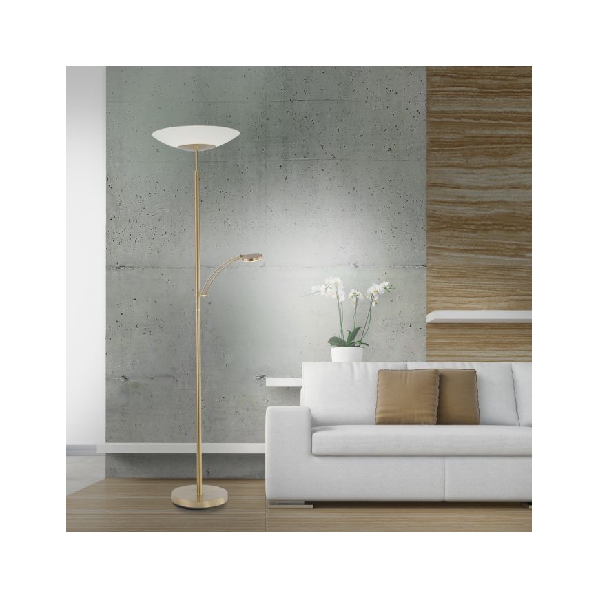 Paul Neuhaus - LED Dimmable επιδαπέδια λάμπα ALFRED 1xLED/28W/230V + 1xLED/4W/230V