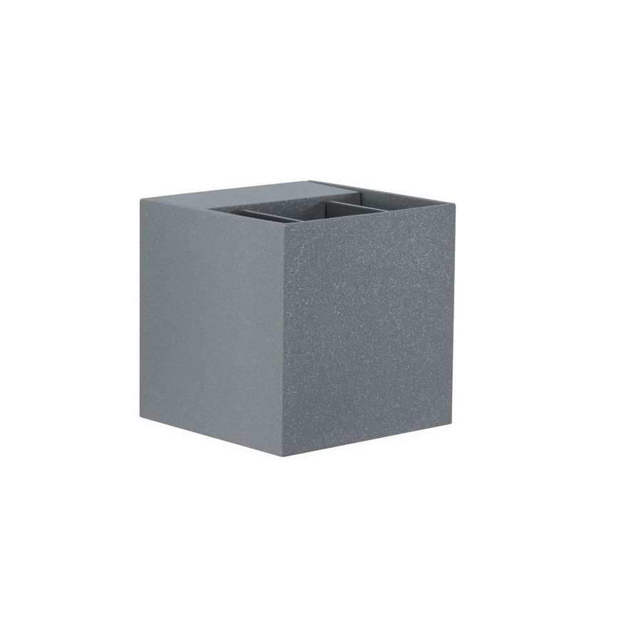 Paulmann 18000 - 2xLED/3W IP65 Επιτοίχιο φωτιστικό εξωτερικού χώρου CYBO 230V γκρι