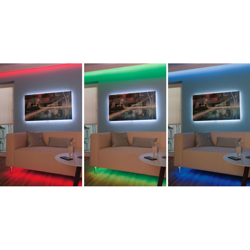 Paulmann 3989 - Ρυθμιζόμενη LED ταινία RGBW/19W TIP 10 m 230V + τηλεχειριστήριο