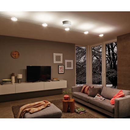 Paulmann 50109 - ΣΕΤ 4xLED/4,4W Ρυθμιζόμενο σημειακό φωτιστικό για σύστημα καλωδίων SMART DISC 230V