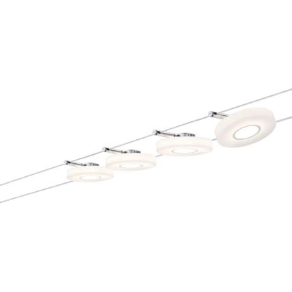 Paulmann 50109 - ΣΕΤ 4xLED/4,4W Ρυθμιζόμενο σημειακό φωτιστικό για σύστημα καλωδίων SMART DISC 230V