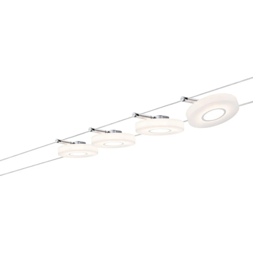 Paulmann 50109 - ΣΕΤ 4xLED/4,4W Ρυθμιζόμενο σημειακό φωτιστικό για σύστημα καλωδίων SMART DISC 230V