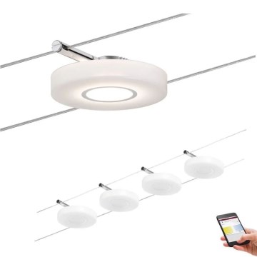 Paulmann 50109 - ΣΕΤ 4xLED/4,4W Ρυθμιζόμενο σημειακό φωτιστικό για σύστημα καλωδίων SMART DISC 230V