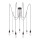 Paulmann 50390 - Κρεμαστό φωτιστικό οροφής NEORDIC 7xE27/20W/230V spider