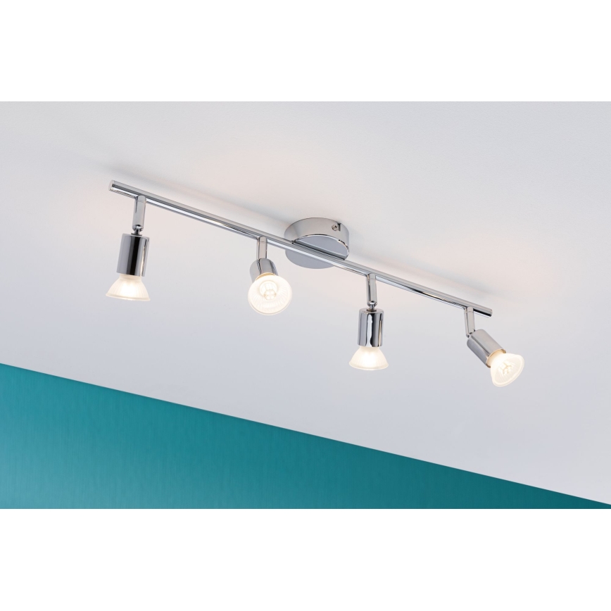 Paulmann 66753 - 4xGU10/10W IP44 Φωτιστικό σποτ μπάνιου CAROLINA 230V