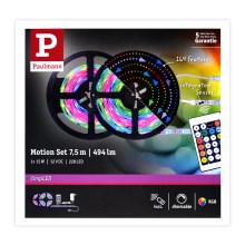 Paulmann 70514 - LED RGB/15W Dimmable ταινία SIMPLED 7,5m 230V + RC
