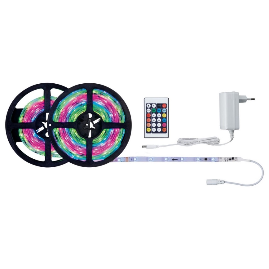 Paulmann 70514 - LED RGB/15W Dimmable ταινία SIMPLED 7,5m 230V + τηλεχειριστήριο