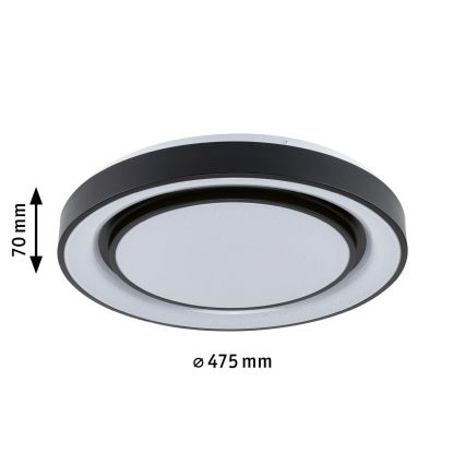 Paulmann 70545 - LED RGBW/38,5W Dimmable φωτιστικό οροφής RAINBOW 230V 3000-6500K + τηλεχειριστήριο