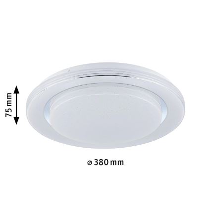 Paulmann 70546 - LED RGBW/22W Dimmable φωτιστικό οροφής RAINBOW 230V 3000-6500K + τηλεχειριστήριο