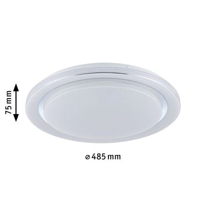 Paulmann 70547 - LED RGBW/38,5W Dimmable φωτιστικό οροφής RAINBOW 230V 3000-6500K + τηλεχειριστήριο