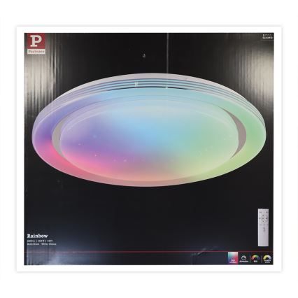 Paulmann 70547 - LED RGBW/38,5W Dimmable φωτιστικό οροφής RAINBOW 230V 3000-6500K + τηλεχειριστήριο