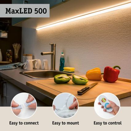 Paulmann 70627 - LED RGB/18W IP44 Dimmable ταινία μπάνιου MAXLED 1,5 m 230V + τηλεχειριστήριο