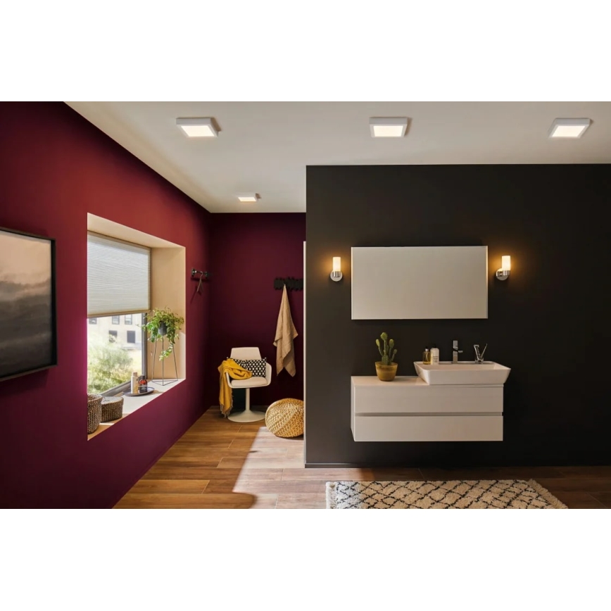 Paulmann 70645 - LED/12,5W Φωτιστικό οροφής LUNAR 230V 22,5x22,5 cm λευκό