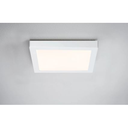 Paulmann 70645 - LED/12,5W Φωτιστικό οροφής LUNAR 230V 22,5x22,5 cm λευκό