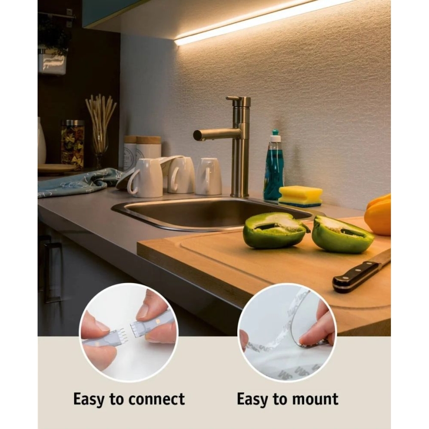 Paulmann 70671 - LED/18W IP44 Dimmable ταινία μπάνιου MAXLED 1,5 m 6500K 230V