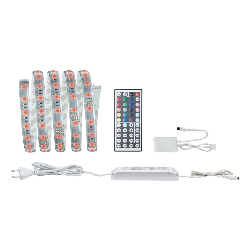Paulmann 70674 - LED RGB/22W Dimmable ταινία MAXLED 1,5 m 230V + τηλεχειριστήριο