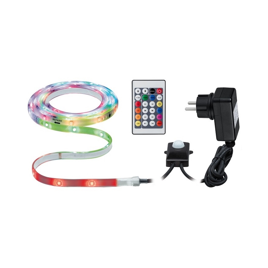 Paulmann 70698 - LED RGB/6,4W IP67 Dimmable ταινία εξωτερικού χώρου WATERLED 3m 230V + τηλεχειριστήριο