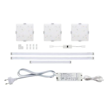 Paulmann 70710 - ΣΕΤ 3xLED/3,3W Φωτισμός επίπλων με αισθητήρα SOFTPAD 230V 2700K