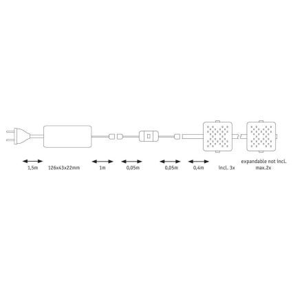 Paulmann 70710 - ΣΕΤ 3xLED/3,3W Φωτισμός επίπλων με αισθητήρα SOFTPAD 230V 2700K