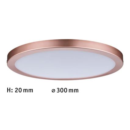 Paulmann 70872 - LED/22W Πάνελ dimming ATRIA 230V 2700K διάμετρος 30 cm Ροζ χρυσό