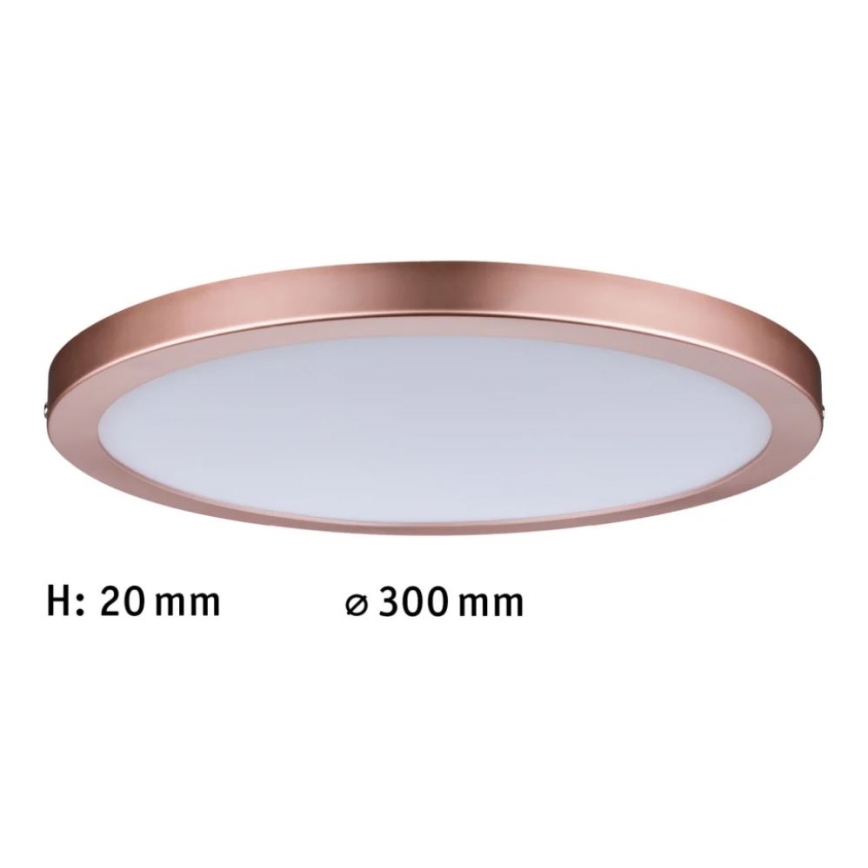 Paulmann 70872 - LED/22W Πάνελ dimming ATRIA 230V 2700K διάμετρος 30 cm Ροζ χρυσό