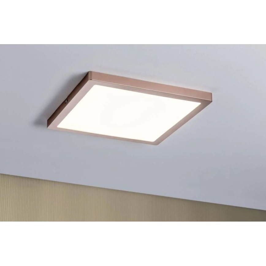 Paulmann 70873 - LED/24W Πάνελ dimming ATRIA 230V 2700K 30x30 cm Ροζ χρυσό