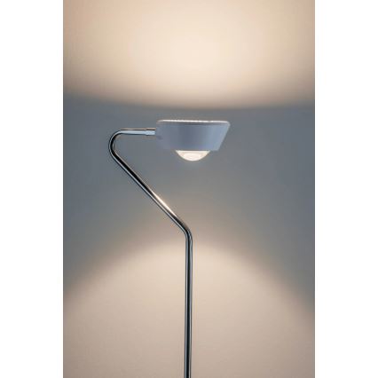 Paulmann 70920 - LED/7,5W Ρυθμιζόμενο επιδαπέδιο φωτιστικό RAMOS 230V λευκό/γυαλιστερό χρώμιο