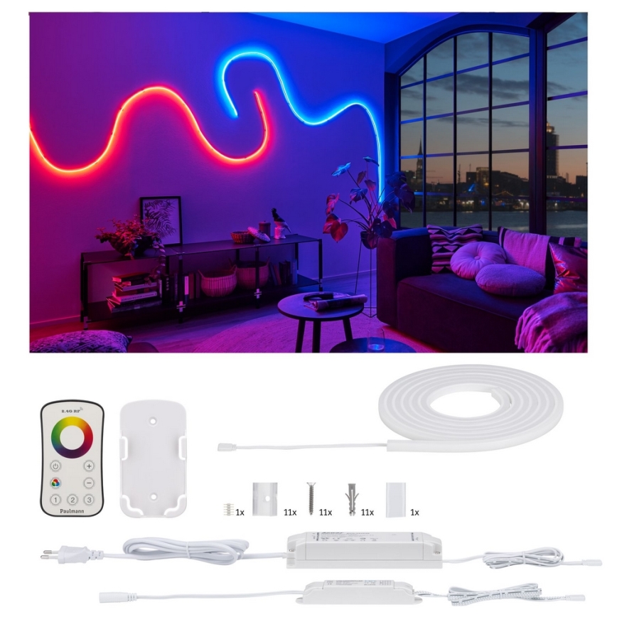 Paulmann 70966 - LED-RGB/27W IP67 Ταινία dimmable εξωτερικού χώρου FLOW 3m 230/24V