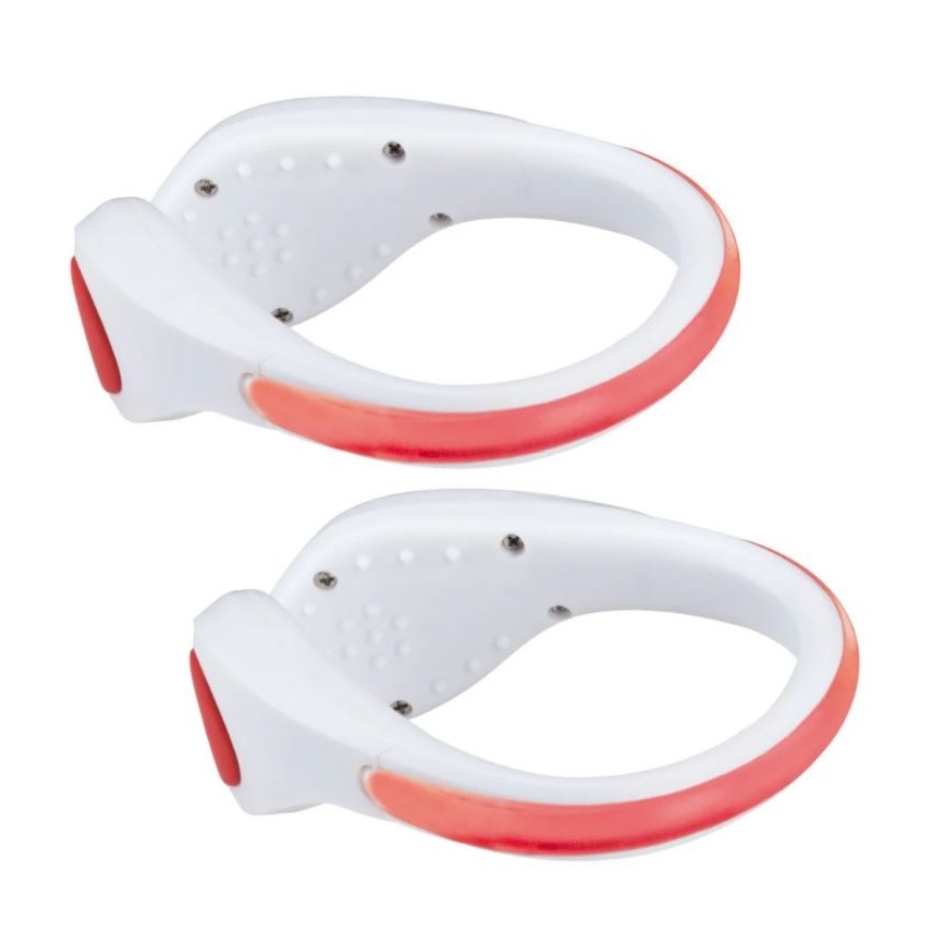 Paulmann 70973 - ΣΕΤ 2x LED/0,2W Κλιπ ανάκλασης φωτός για παπούτσια 1xCR2032 κόκκινο